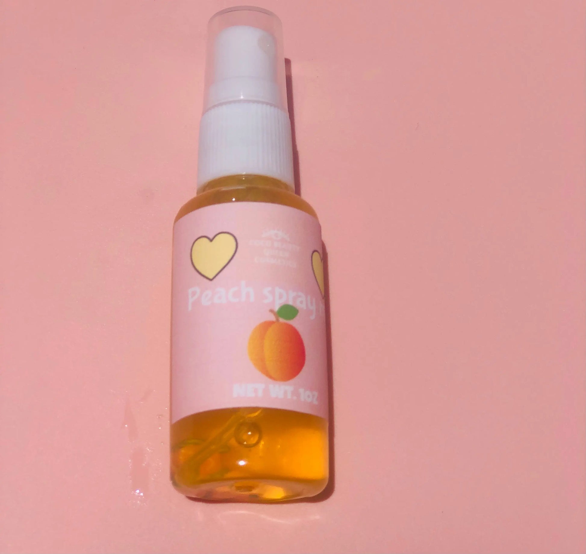 Peach body mist coco beauty queen cosmetics