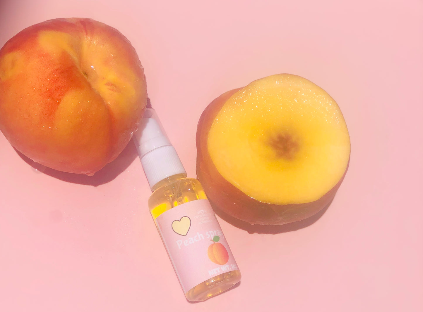 Peach body mist coco beauty queen cosmetics 